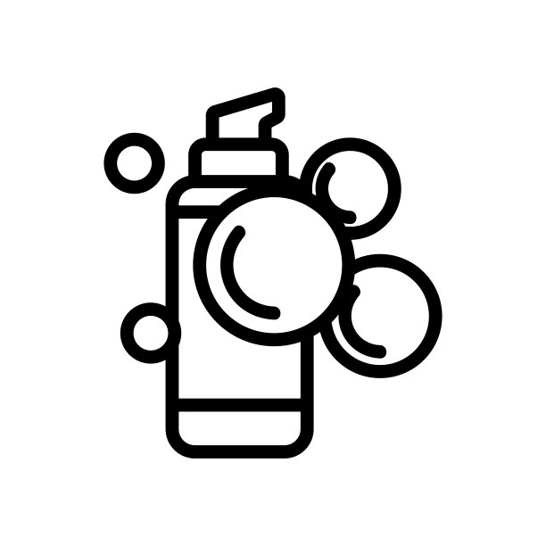 泡沫，气泡图标矢量。孤立轮廓符号插图图片下载