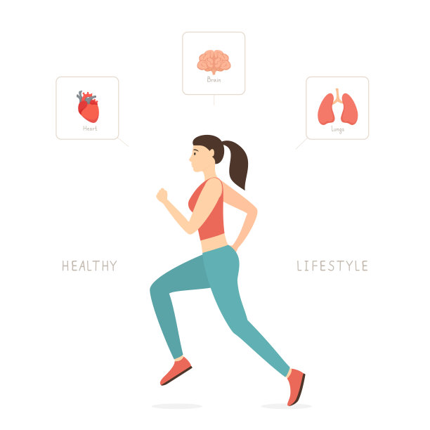 跑步女孩健康的生活方式图片下载