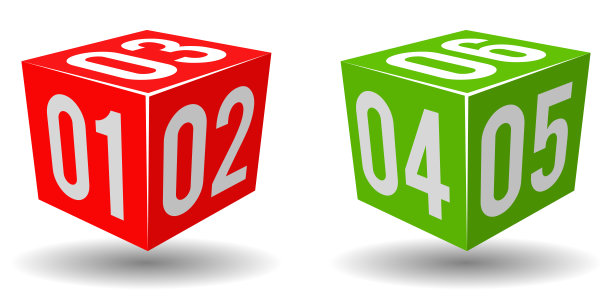 抽象三维立方体的透视图，信息图模板图片下载