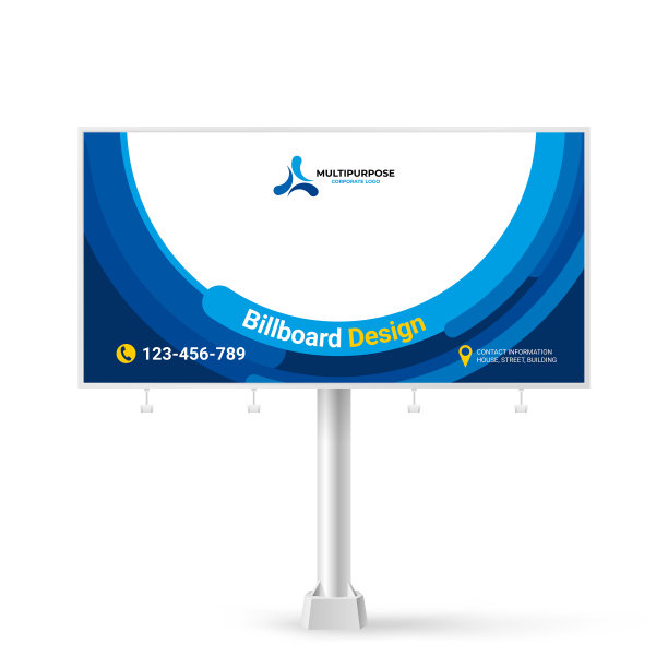 广告牌设计，户外广告的横幅设计思路，平面设计的灵感放置照片和文字，矢量背景图片下载