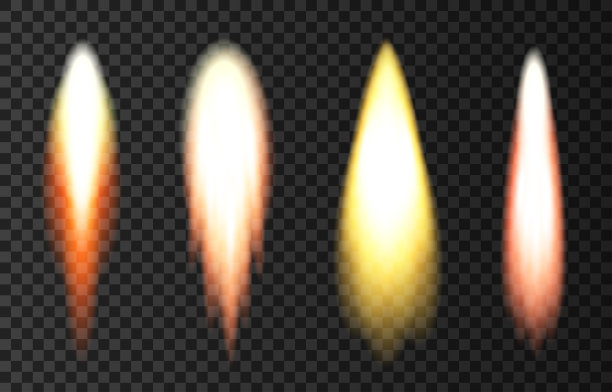 太空火箭发射时产生的火焰和烟雾。图片下载