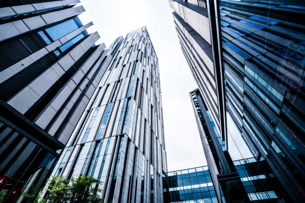办公大楼，玻璃，现代，立面，未来主义图片下载