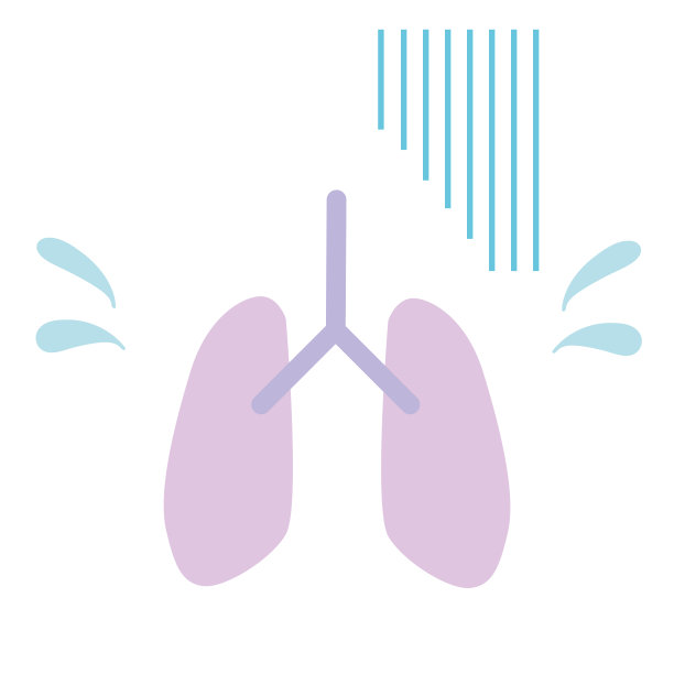 这是一个没有能量的肺的例子。矢量图像。图片下载