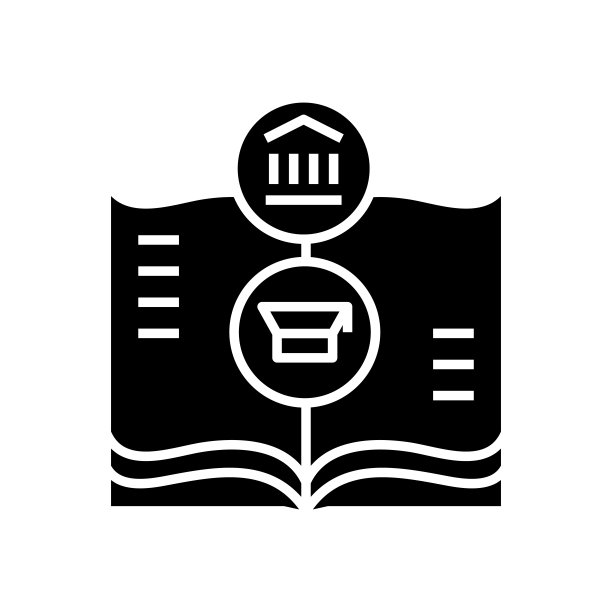 学习黑色图标概念插画矢量扁平符号标志图片下载