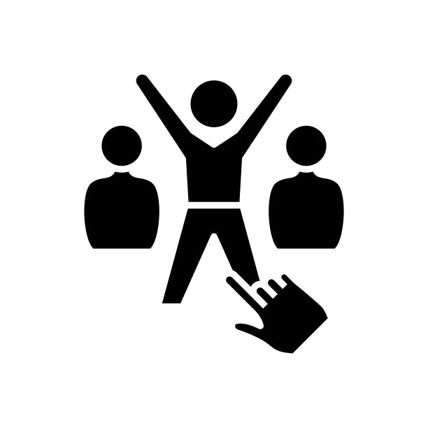 成功员工黑色图标，概念插图，矢量平面符号，象形符号图片下载