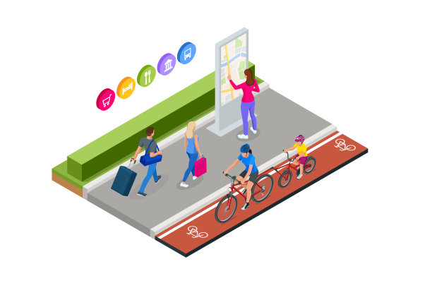 家庭户外活动。幸福的家庭的概念。健康的生活方式的户外。自行车等距的人。图片下载