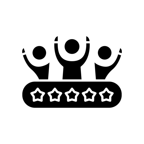 成功的团队合作黑色图标，概念插图，矢量平面符号，象形符号图片下载