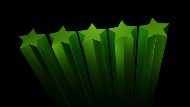 顾客满意度5颗金星，3d效果图图片下载
