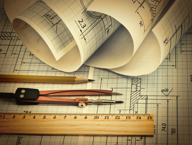 扭曲的技术图纸图片下载