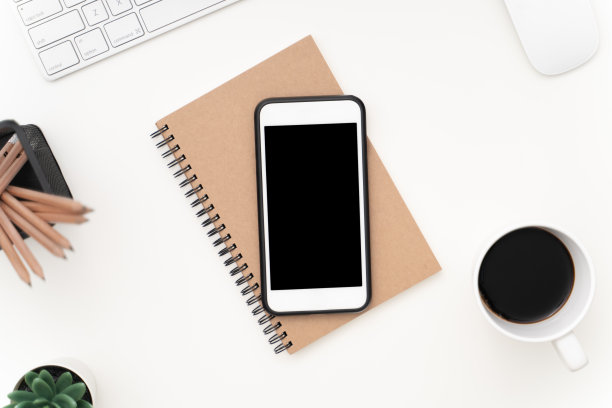 俯视图图像的空白屏幕移动模型图片下载