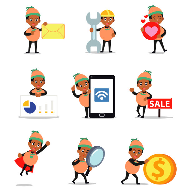 设定人物在桃水果服装为狂欢活动。图片下载