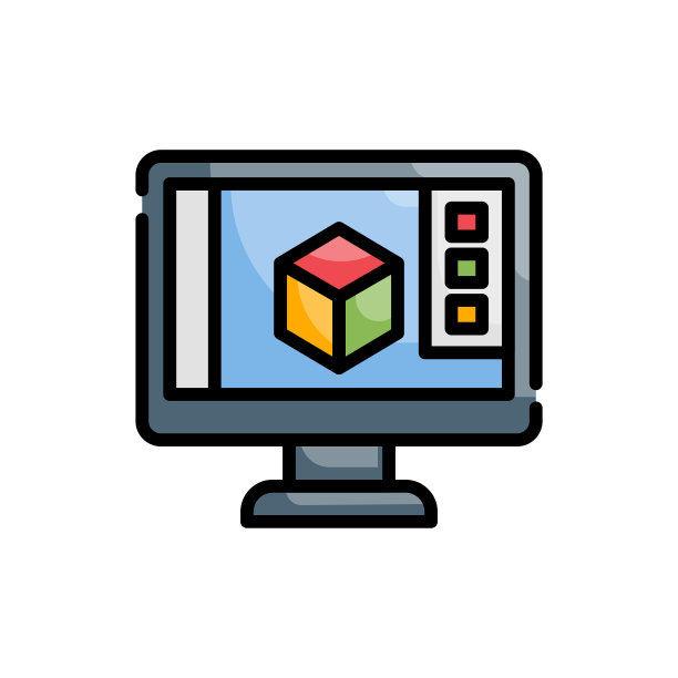 图形软件图标矢量插图轮廓填充设计和开发风格图标图片下载