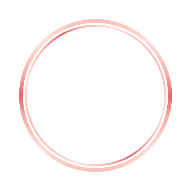 玫瑰金圆框。玫瑰金色圆形框架孤立在白色背景。圆的形状。孤立的向量。时尚设计模板。豪华复古黄金矢量邀请卡模板。图片下载
