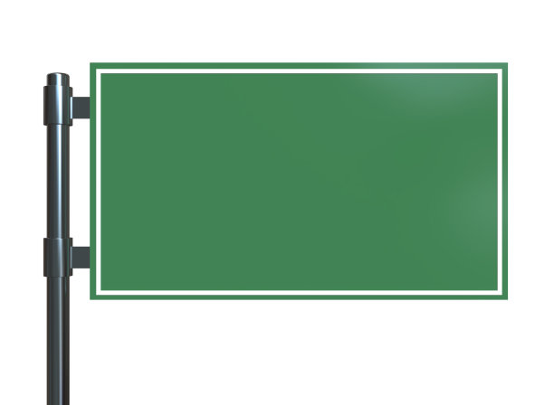 绿色空白路标图片下载