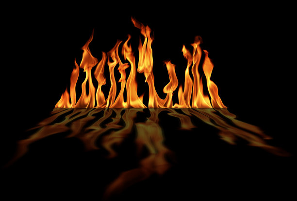 美丽的近距离火焰图片下载