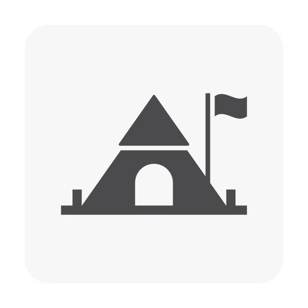 野营图标黑图片下载