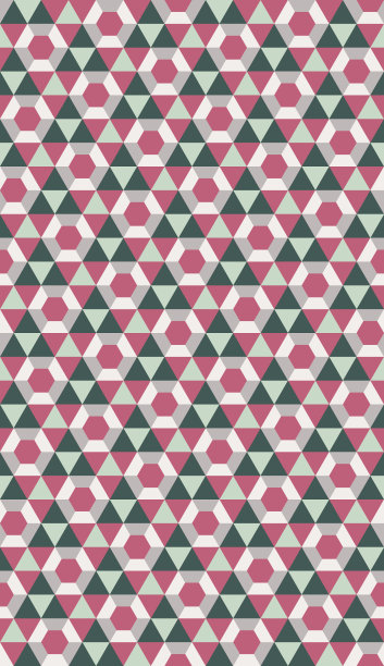 复古几何无缝图案，面，水晶，花图片下载