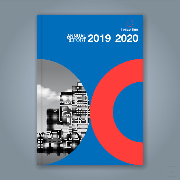 抽象最小几何圆背景为商业年度报告书封面小册子传单海报图片下载