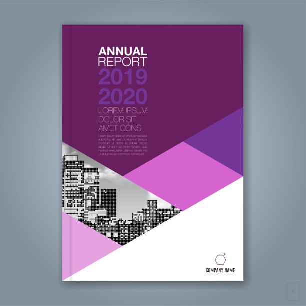 抽象最小几何圆背景为商业年度报告书封面小册子传单海报图片下载