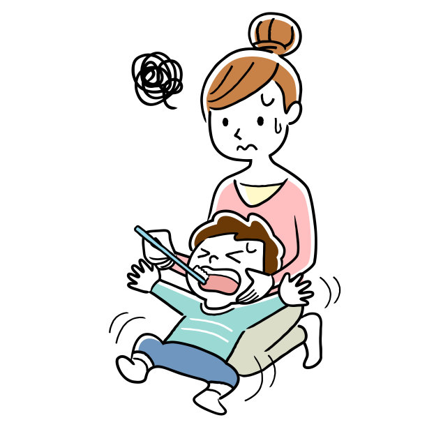 刷牙，妈妈，刷完，不喜欢孩子图片下载