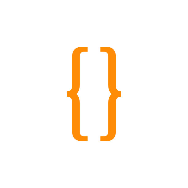 括号文本类型图标排版符号向量孤立的插图图片下载