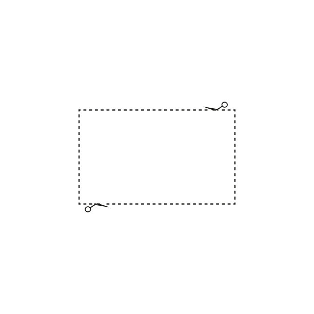 优惠券剪剪图标剪子孤立在白色背景。矢量图图片下载
