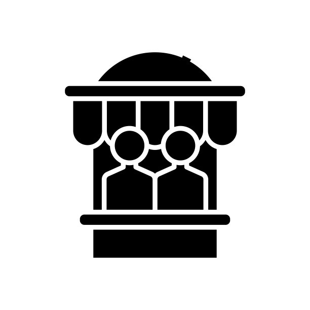 店家黑色图标，概念插图，矢量平面符号，象形符号图片下载