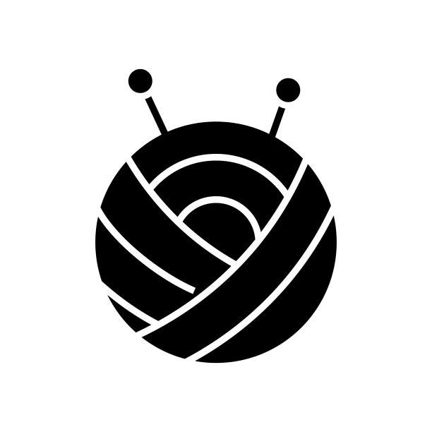 丝线黑色图标、概念插图、矢量平面符号、符号符号图片下载