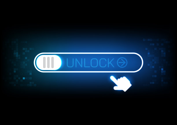 矢量抽象后台技术手指访问数据安全图片下载