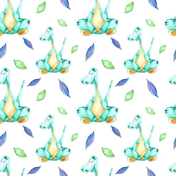 绿色的小恐龙图片下载