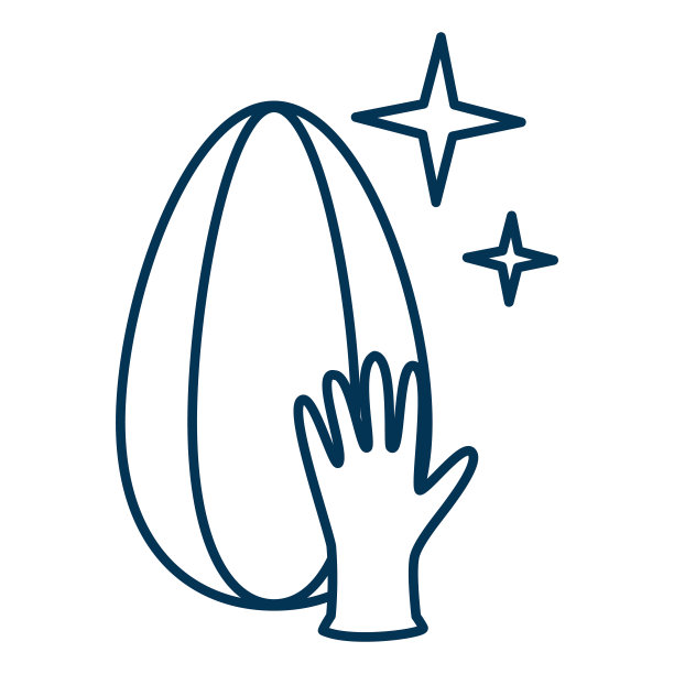 纯葵花籽，点击果仁后不会沾到手。干净的谷物和医用手套，一抹干净的光泽，明星。卫生矢量插图孤立与可编辑的笔触。图片下载