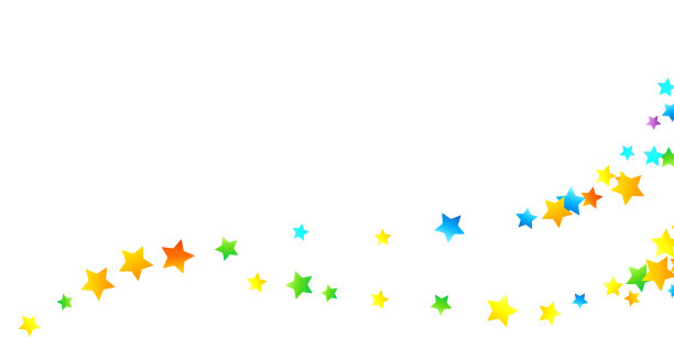 彩虹节日五彩纸屑。狂欢节明星下降。图片下载