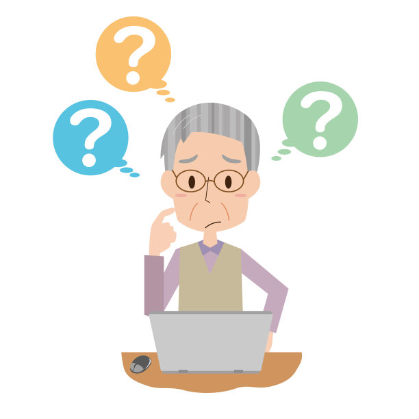 不懂如何使用个人电脑的高级男子图片下载