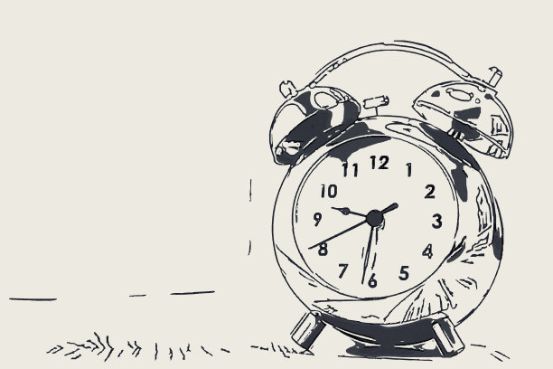 上午9:30素材图片