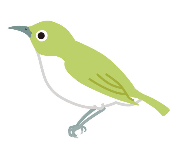 小鸟剪影-侧视图，左方向图片下载