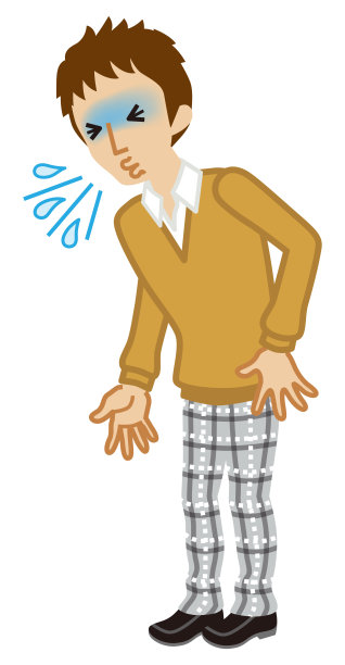 男高中生患有打喷嚏-流感症状剪辑艺术，全长图片下载