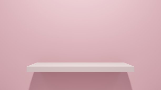 空的架子最小的工作室背景显示产品。图片下载