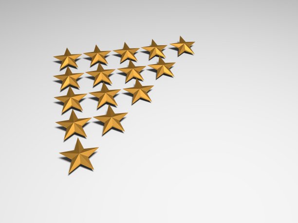 顾客满意度5颗金星，3d效果图图片下载