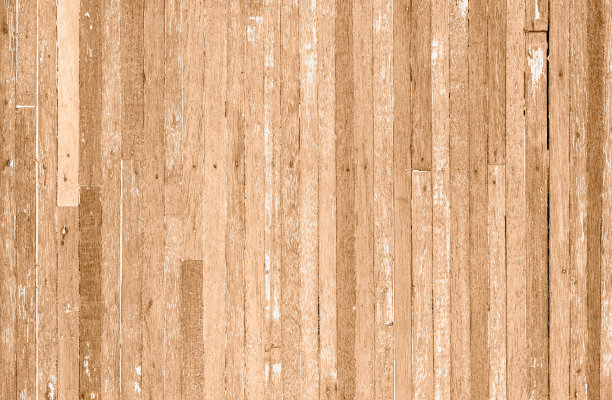 浅棕色米色旧刮擦木板，带有一些裂缝。旧脏刮擦木板的Grunge生锈木纹背景。图片下载