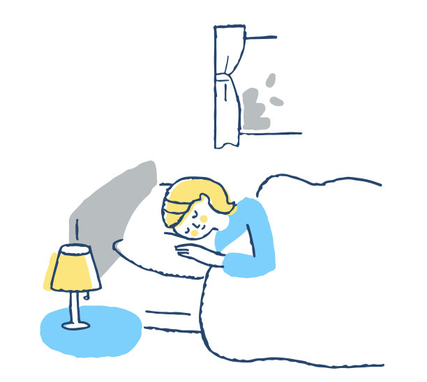 年轻女子睡在床上图片下载