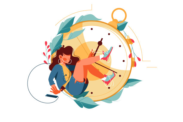 迷人的女孩剪影用智能手机消磨时间。图片下载