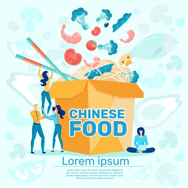 中国面条社交媒体贴平模板图片下载