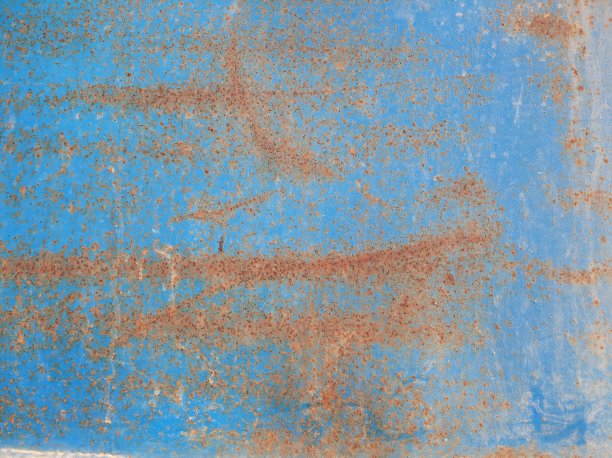 生锈的金属纹理，蓝色的金属背景图片下载