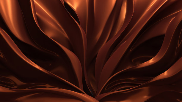 流淌着巧克力和飞舞的丝绸图片下载