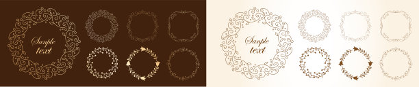 它是一个框架集植物图案，树叶和树枝，自然的形象，有机和自然的设计材料。图片下载