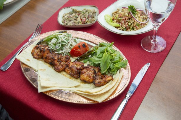 鸡肉串，tavuk şiş库存照片图片下载