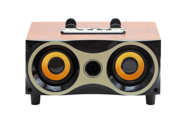 蓝牙扬声器隔离在白色背景图片下载