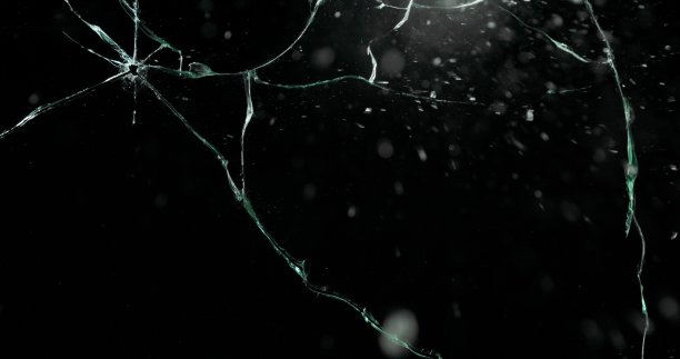 真实的霜在窗口黑色的背景图片下载