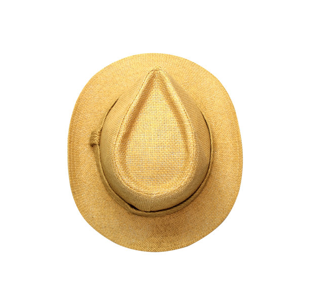 男草帽孤立在白色背景与剪裁部分。图片下载