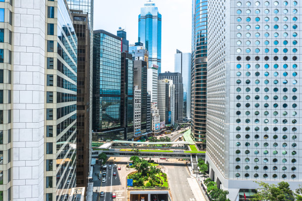 香港岛金融经济增长概念图片下载